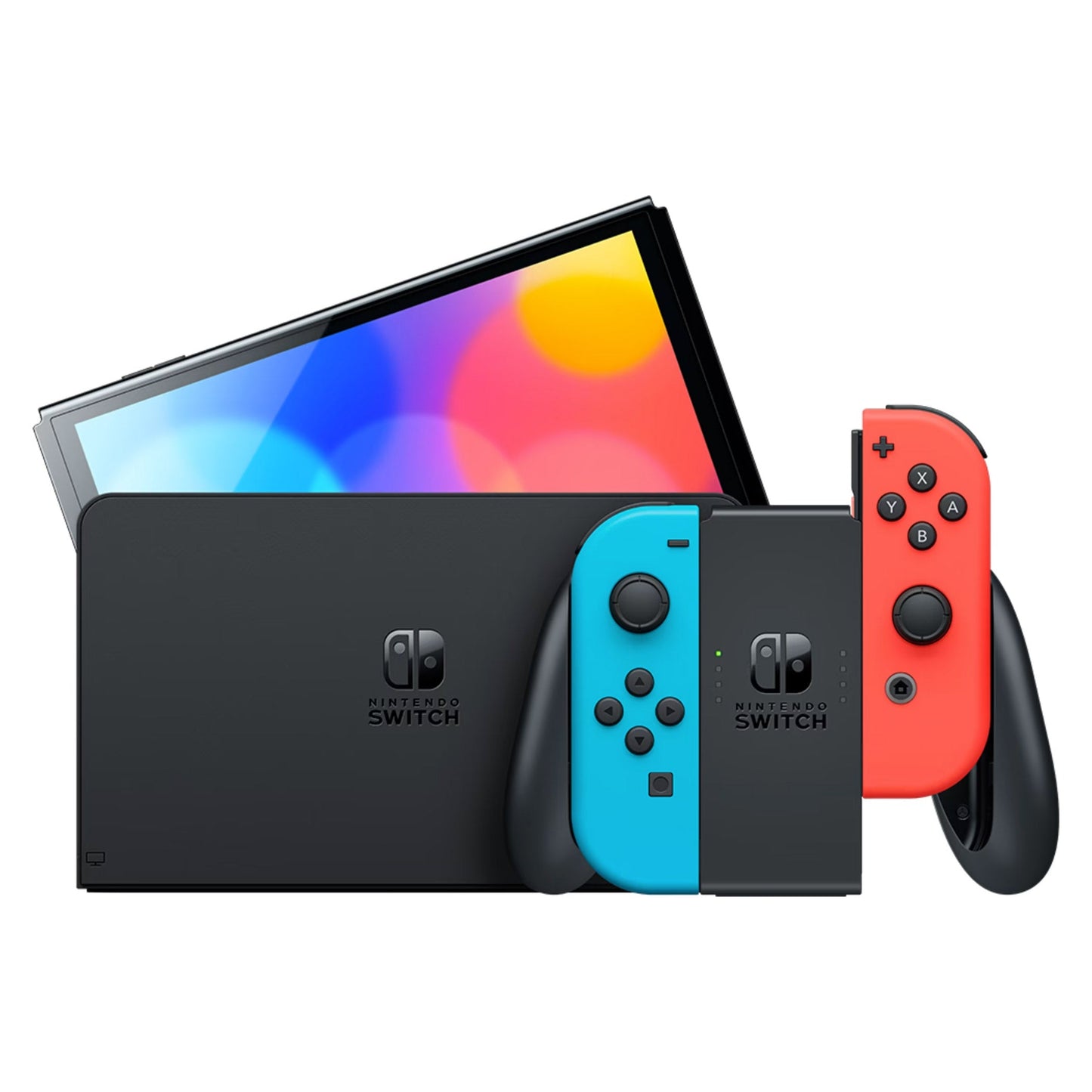 Nintendo Switch OLED Model | Color Rojo Neón / Azul Neón - Multimax